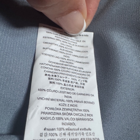 Light blue motorcycle style Jacket by Michael Kors - Picture 2 of 2